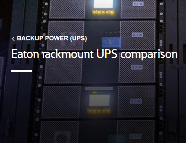 Eaton Rackmount Ups Comparison