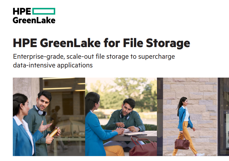 HPE GreenLake For File Storage Solution Brief 5 Min Read Time