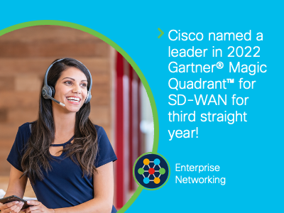 Cisco Named A Leader In Gartner Magic Quadrant For Sd Wan For