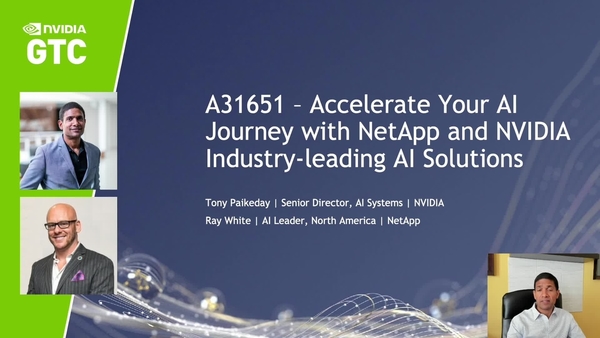 Video Accelerate Your AI Journey With NetApp And NVIDIA Industry