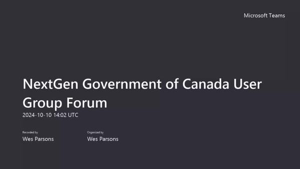 OpenText™ AI & Analytics Suite - NextGen Government of Canada User Group Forum