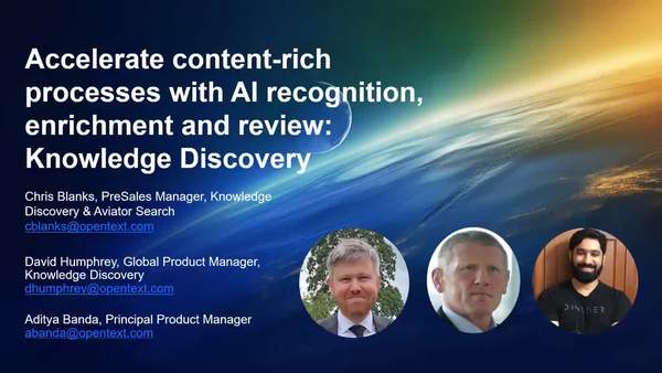 Accelerate content-rich processes with knowledge discovery and search
