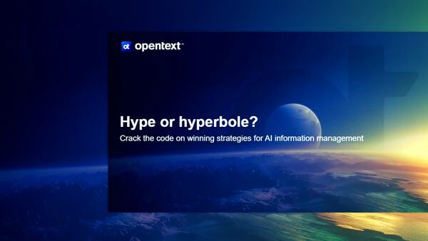 Webinar: Hype or hyperbole? Crack the code on winning strategies for AI information management