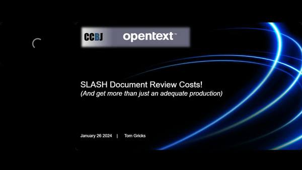 Slash document reviews costs!