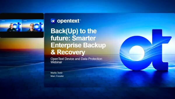 webinar: Back(Up) to the future: Smarter strategies for enterprise backup and recovery