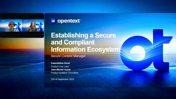 Webinar: Establishing a Secure and Compliant Information Ecosystem