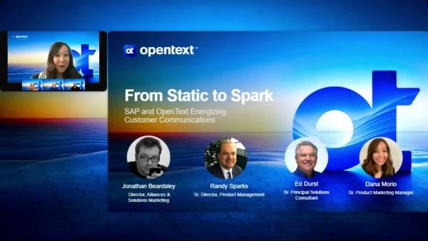 webinar: From static to spark: Energizing customer communications with SAP and OpenText