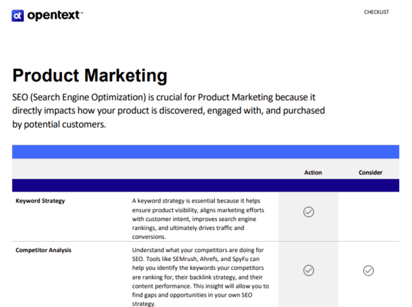 Product Marketing