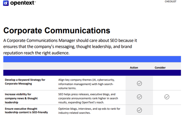 Corporate Communications