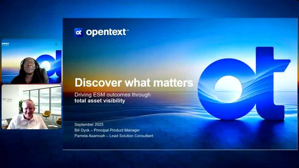 webinar: Discovery: Drive ESM outcomes through complete asset visibility