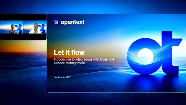 webinar: Introduction to integrations with OpenText Service Management