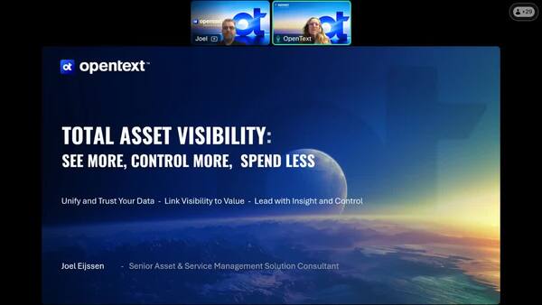 webinar: Total Asset Visibility: See More, Control More, Spend Less