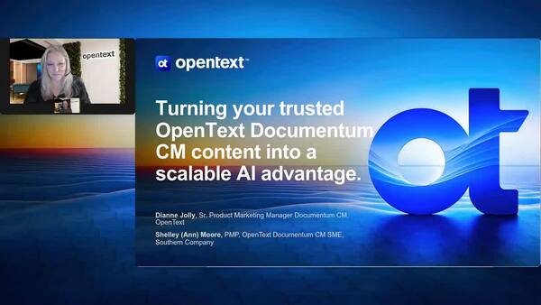 Webinar: Turning your trusted OpenText Documentum CM content into a scalable AI advantage