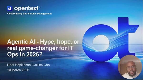 webinar: Agentic AI: Hype, hope, or real game-changer for ITOps in 2026?