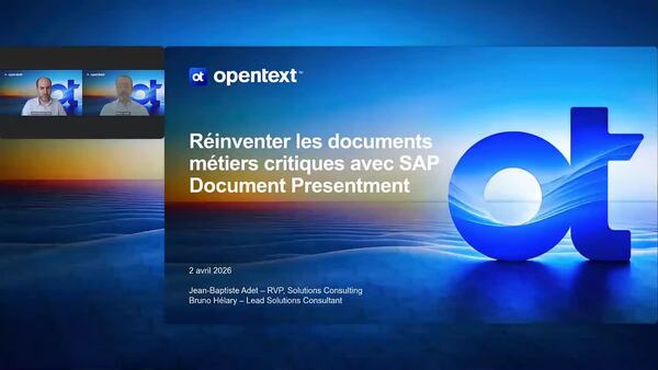 webinar: Réinventer les documents métiers critiques avec SAP Document Presentment