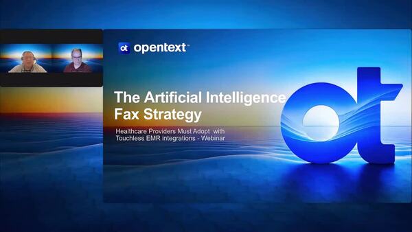 webinar: The Artificial Intelligence Fax Strategy Healthcare Providers Must Adopt with Touchless EMR integrations