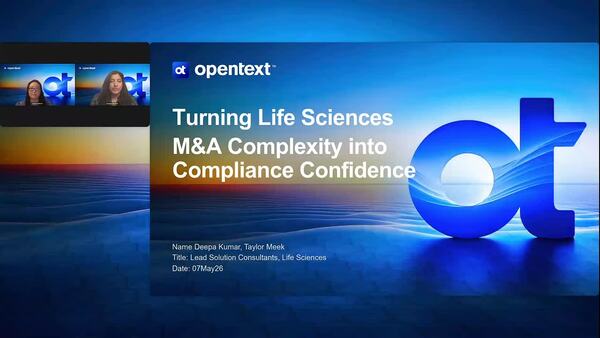 webinar: Turning M&A Complexity into Compliance Confidence