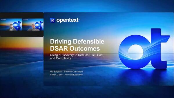 webinar: Operationalising Subject Access Requests: Fast, Predictable, Defensible