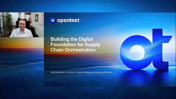 webinar: Building the Foundation for True Supply Chain Orchestration