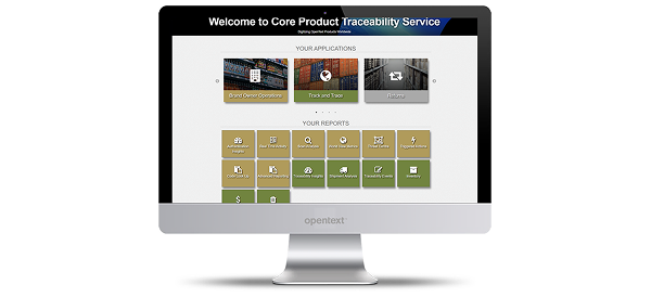 Webpage: Core Product Traceability