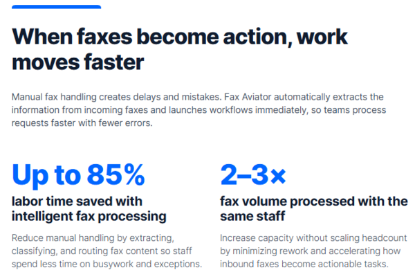OpenText Fax Aviator