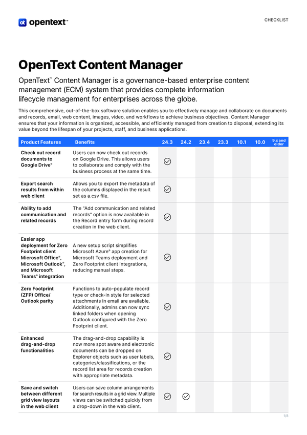 Don't Miss The Version Comparison Chart