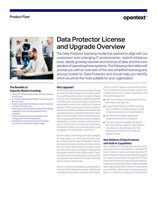 Explore the license and upgrade overview