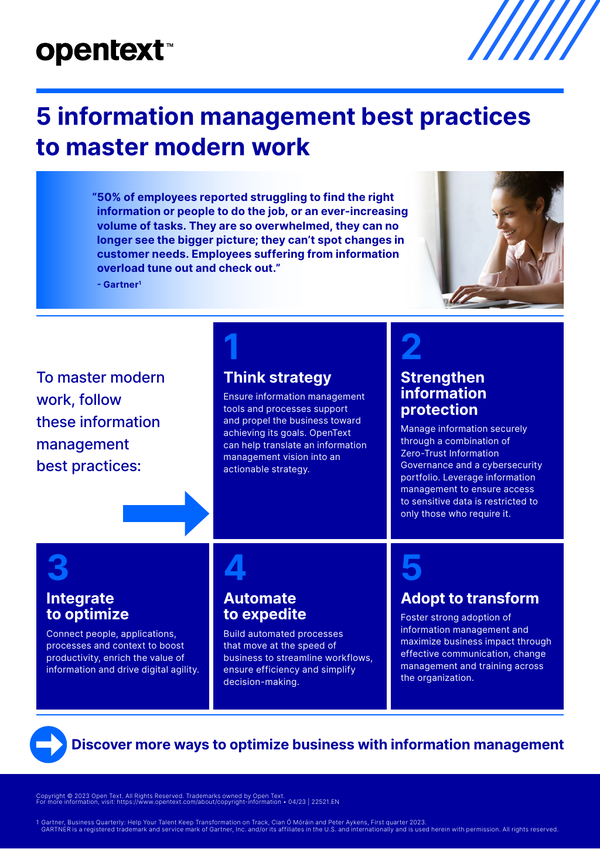 Picture of 5 Information Management Best Practices To Master Modern Work