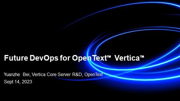 Future DevOps for OpenText™ Vertica™