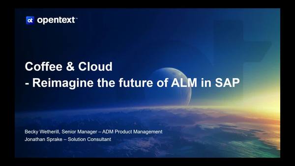 Reimagine the future of ALM in SAP