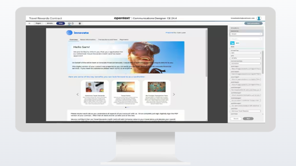 OpenText Communications home page