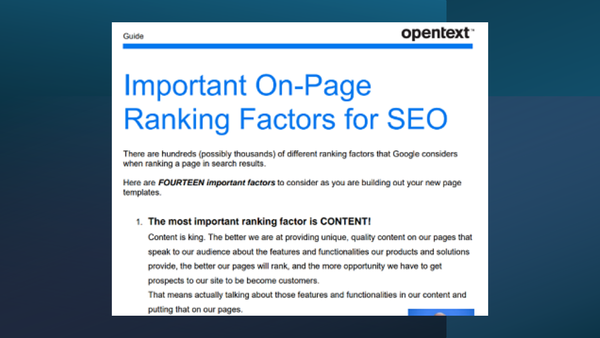 On page SEO