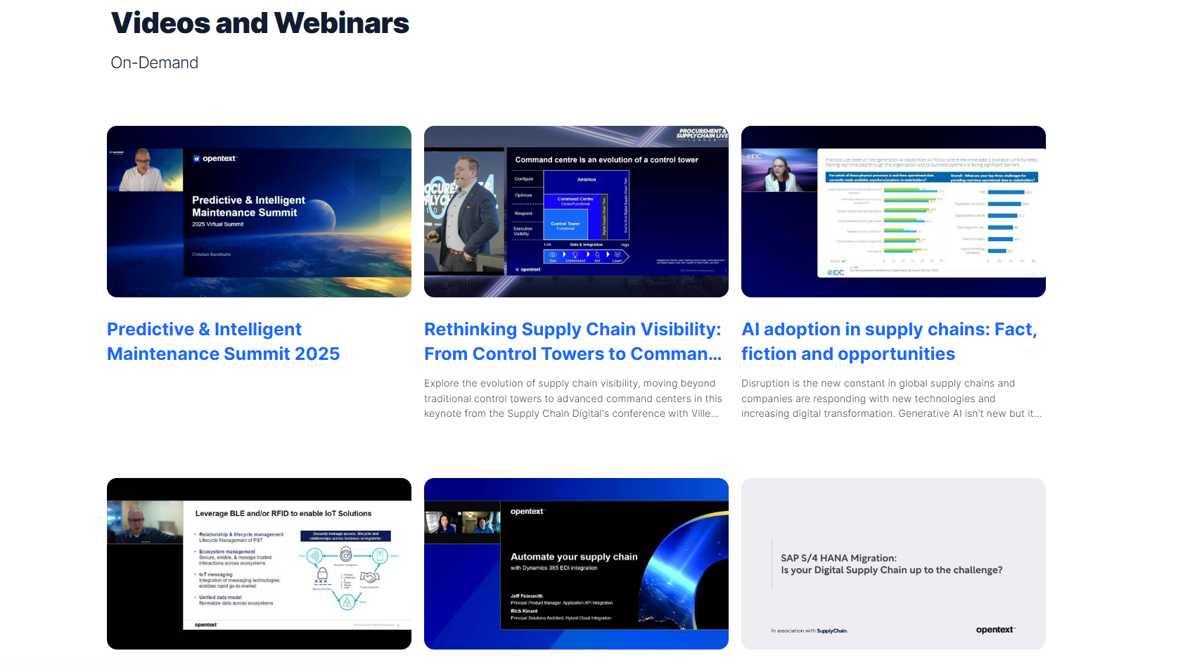 OpenText for Manufacturing