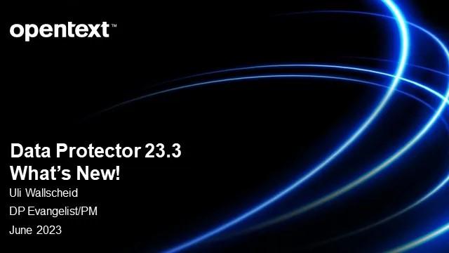 What’s new in Data Protector 23.3?