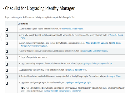 Preparing to upgrade Identity Manager