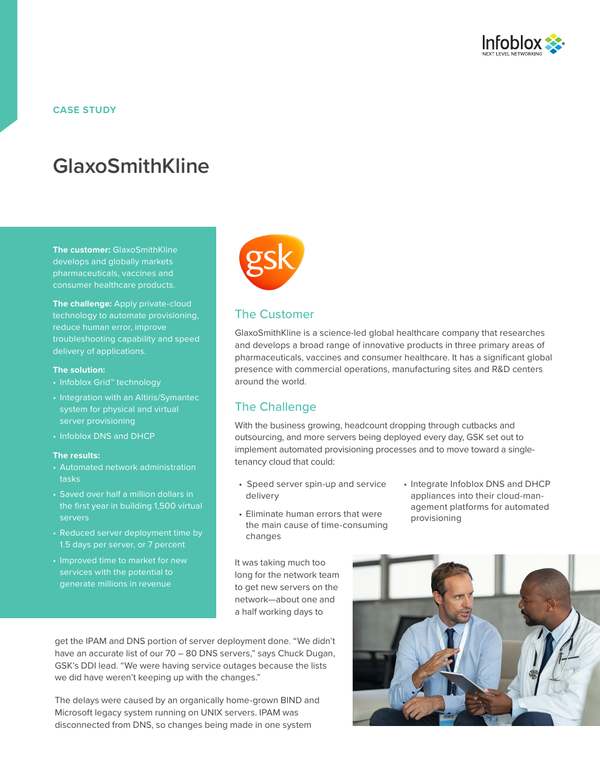 glaxosmithkline case study pdf