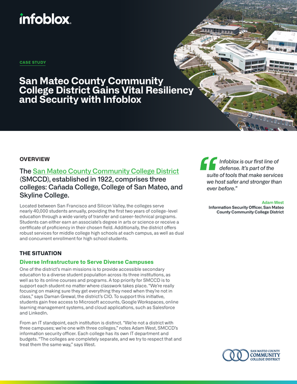 San Mateo County Community College District Gains Vital Resiliency and ...