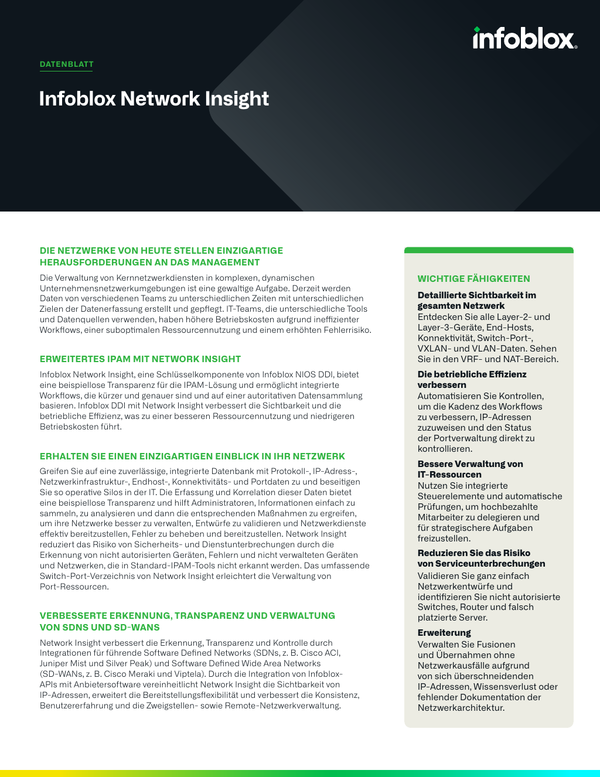 Infoblox Network Insight