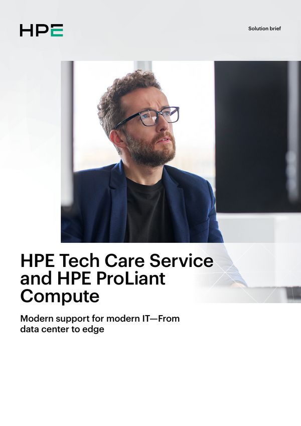HPE Tech Care Service and HPE ProLiant Compute [5 min read time]