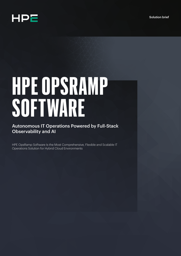 HPE OpsRamp Software for Enterprise [4 min read time]