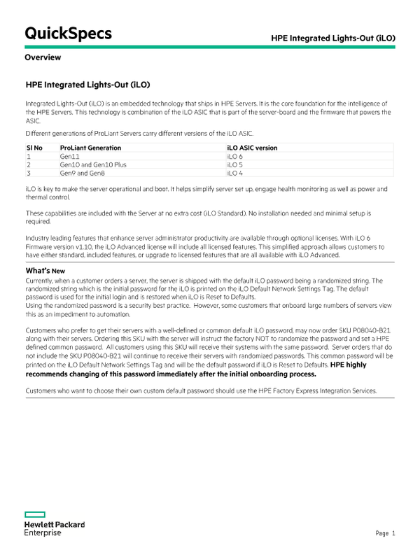 HPE Integrated LightsOut (iLO) [35 min read time]