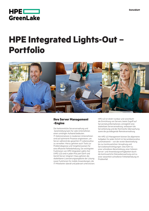 HPE Integrated LightsOut (iLO) [35 min read time]