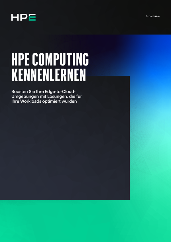 Hpe Compute Kennenlernen