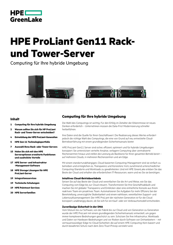 hpe gen 11 server