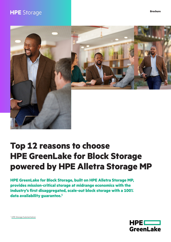 Top 12 reasons to choose HPE GreenLake for Block Storage powered by HPE ...