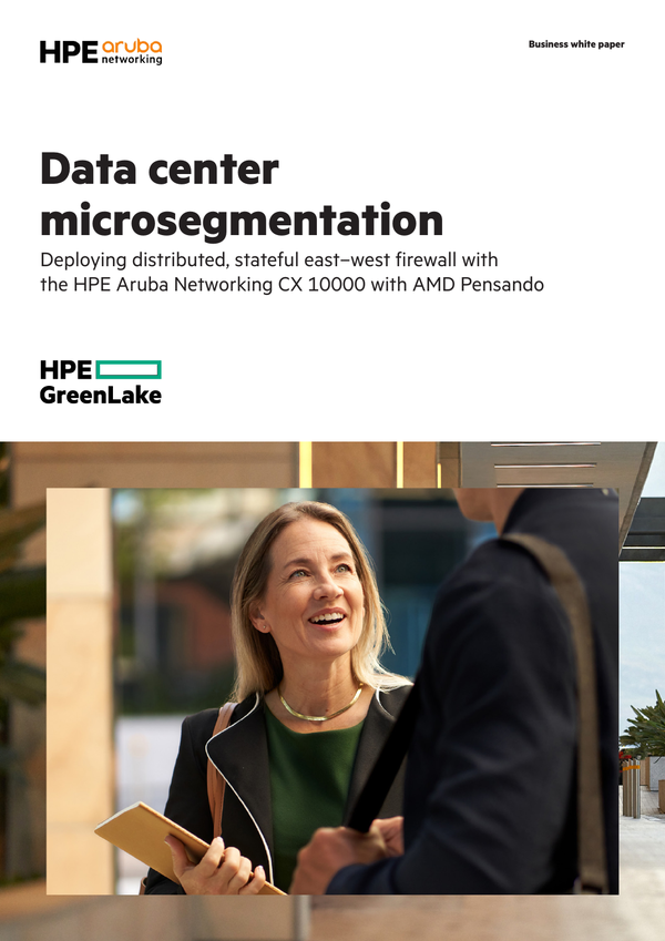 Deploying distributed, stateful east–west firewall with the HPE Aruba ...