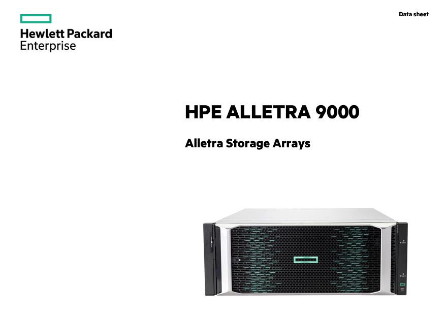 HPE Alletra 6000 Alletra Storage Arrays