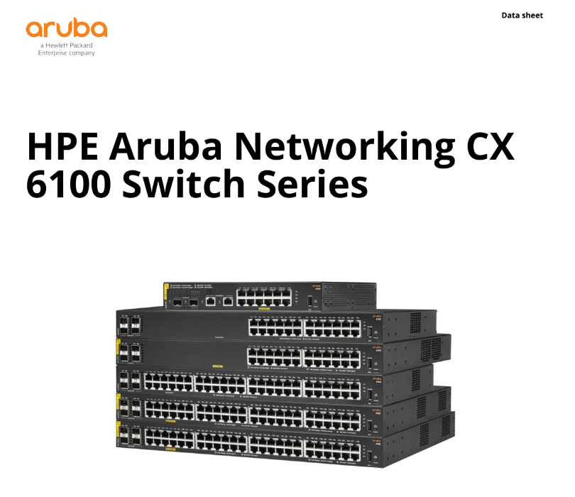 HPE Aruba Networking CX 6100 Switch-Serie