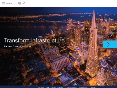 Transform Infrastructure: Drive awareness and demand to deliver unified