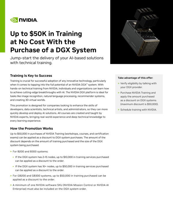 NVIDIA DLI for DGX Training Brochure